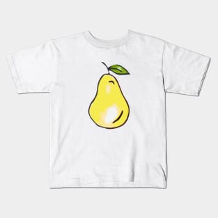 Pear - Yellow Pear Kids T-Shirt